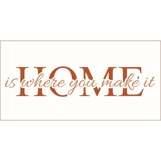 Home is Where You Make It Vinyl Quote - Small - Pumpkin