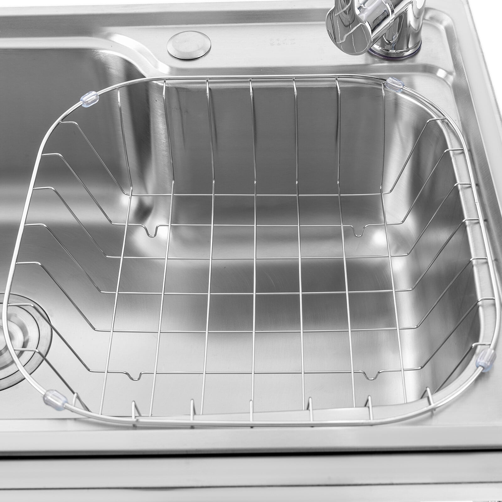 220.46lbs Capacity Commercial Stainless Steel Sink Outdoor Single-Bowl Utility Sinks Functional 26.7*17.3*29.5in for Kitchen, Bar, Restaurant