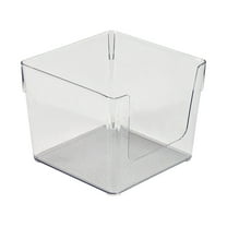 Simplify Square 7" x 7" Open Front Cabinet Organizer, Clear