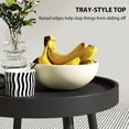 thumbnail image 4 of Outsunny Round Patio Table, Small Outdoor Coffee Table with Plastic Top, 4 of 10