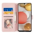 thumbnail image 4 of Compatible for Samsung Galaxy A12 5G Wallet Case with Card Slots Kickstand Crossbody Cover, Soft TPU Protective Flip Case for Samsung Galaxy A12 5G 6.5 Inch,Pink, 4 of 10