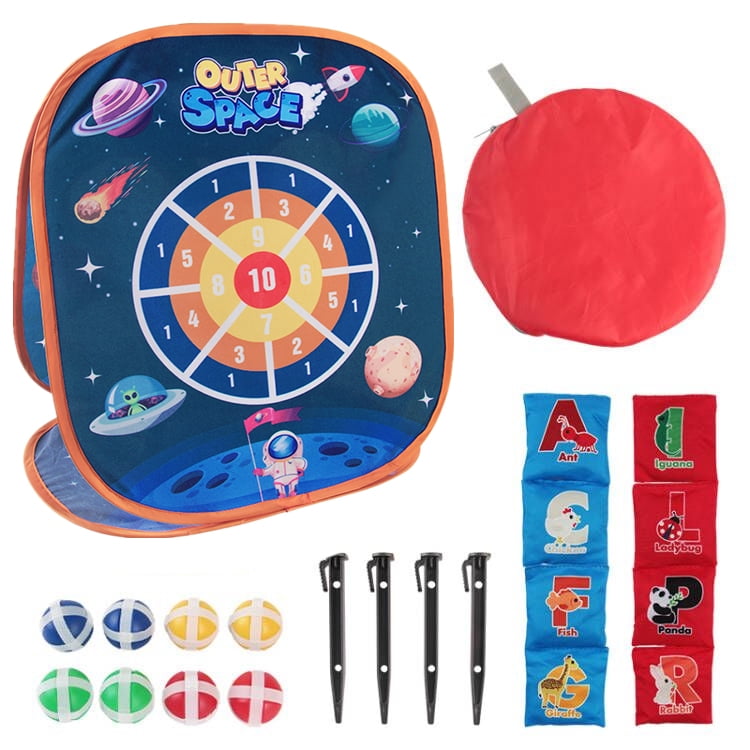 Bean Bag Toss Games for Kids, 3 in 1 Outer Space Bean Bag Toss Indoor