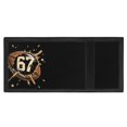thumbnail image 4 of Chririnla Rugby Number 67 Youth Wallet Lightweight Trifold Money Organizer for Daily Use, Polyester Slim Zipper Wallet for Outdoor Sports, 4 of 7