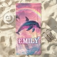 thumbnail image 2 of Personalized Custom Beach Towel - Microfiber Pool Swim Travel Large Soft Customized Name Towel (30"x60"), 2 of 8