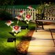 thumbnail image 4 of Luces solares de jardín con estaca | Luces solares de flores para exteriores para decoración de patio | Iluminación solar impermeable para exteriores, 4 of 6