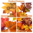 thumbnail image 3 of Scidweet 2 Pack Artificial Maple Fall Leaves Fall Decorations for Home, Fake Hanging Vines Autumn Party Garland Thanksgiving Decor, 3 of 6