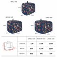 thumbnail image 6 of Navy Blue Floral Toaster Cover 2 Slice, Spring Farmhouse Botanical Flowers Vintage Dustproof Bakeware Oven Protector with Top Hook, Waterproof Small Kitchen Appliance Toasters Dust Cover, 12"x7.5"x8", 6 of 9