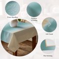 thumbnail image 5 of Turquoise Khaki Ombre Table Cloth Waterproof Tablecloths, Modern Abstract Art Gradient Tablecloth Dining Table Cover for Kitchen Party Tabletop Outdoor, Square Tablecloth 54x54 Inch, 5 of 9