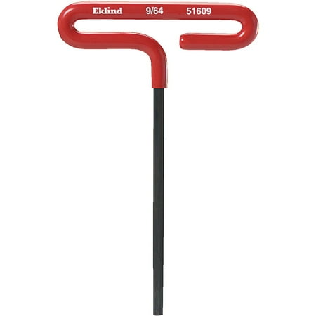

2Pc Eklind Standard 9/64 In. 6 In. Cushion-Grip Series T-Handle Hex Key