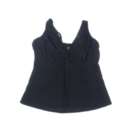 Sunsets Womens Knot-Front Underwire Swim Top Separates