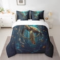 thumbnail image 2 of Sea Turtle 7 Piece Comforter Set Full Bed in a Bag,Dreamcatcher Bedding Sets,Boho Feather Sheet Set with Comforter Nautical Sea Animals Bed Set,Exotic Bohemian Decor, 2 of 5