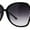 Black / Smoke, variant on Womens Chic Butterfly Oversize Sunglasses Black Smoke