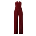 thumbnail image 4 of No Boundaries Strapless Tulip-Leg Shimmer Jumpsuit, Women's and Women’s Plus, 4 of 4