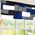 thumbnail image 2 of Valances for Windows, Window Treatment Valances Half Window Curtain Valance for Kitchen Living Room Bedroom Decor (Blue, 52"X18"), 2 of 6