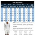 thumbnail image 3 of LWavelet Men's Striped Linen Hooded Shirt and Shorts Set Casual Two Piece Outfit Navy XL, 3 of 5