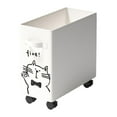 thumbnail image 1 of Carrito de servicio debajo del escritorio, cesta de almacenamiento con estante móvil, carrito móvil con ruedas para dormitorio, sala de estar, hogar,, 1 of 8