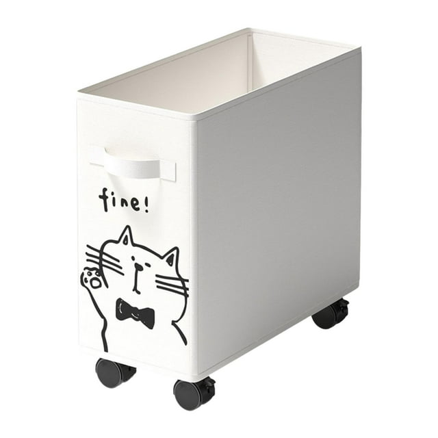 Carrito de servicio debajo del escritorio, cesta de almacenamiento con estante móvil, carrito móvil con ruedas para dormitorio, sala de estar, hogar,