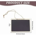 thumbnail image 2 of 10pcs Wooden Chalkboards Hanging Chalkboard Signs Cute Erasable Liquor Decanter Labels with String Message Board Tags DIY for Food Labels Wedding Parties Place Cards 6x8cm (2x3 inch), 2 of 7
