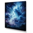 thumbnail image 2 of Designart "Lightning Electric Euphony II" Landscape & Nature Canvas Art Print, 2 of 5
