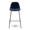 thumbnail image 3 of Pemberly Row Velvet Performance Counter Height Stools (Set of 2) in Blue, 3 of 7