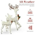 thumbnail image 6 of Cvortll 3-Piece Lighted Christmas Reindeer Family, Outdoor Indoor Christmas Decorations for Yards Garden Lawn Patio, Holiday Light up Decorations w/ 210 LED Lights, Stakes, Zip Ties, 6 of 9