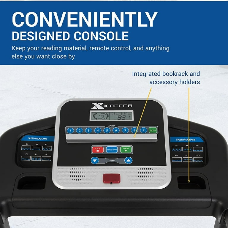 XTERRA Fitness TR150 Folding Treadmill Black