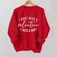 thumbnail image 4 of Gpaecead Women's Valentine's Day Sweatshirts - Round Neck Long Sleeve Shirts with Heart & Love Designs Sweatshirt XS Red, 4 of 4