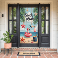 thumbnail image 5 of Colorful Design Beach Banner Flamingo Beach Please Starfish Ocean Decor for Summer Party Holiday Vacation Outdoor Event, 5 of 8