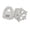 Silver, variant on Snowflake Pattern Double Tooth Cap Jewelry Copper Tooth Decoration Accessories Fashion Body Accessory