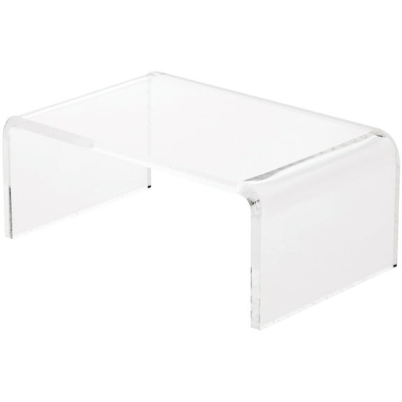 Plymor Clear Acrylic Rectangular Display Riser, 2" H x 5" W x 3" D (1/8" thick)