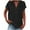 Black, variant on Henley Shirts for Women Short Sleeve V Neck Casual Henley Top Fashion Summer Plus Size Blouse Holiday Soild Cozy Women's Tops, Tees & Blouses, Black S