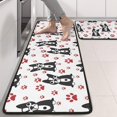 thumbnail image 2 of Kitchen Rugs Sets Of 2,Boston Terrier Puppy Dog Anti Fatigue Kitchen Mat Rugs Non Slip Washable,Decorative Kitchen Floor Mats for Kitchen,Sink,Laundry,17"x47"+17"x47", 2 of 5