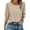 White-Brown-Floral, variant on Fantaslook Blouses for Women Dressy Casual 3/4 Length Sleeve Womens Tops with Smocked Cuffs Fashion Shirts