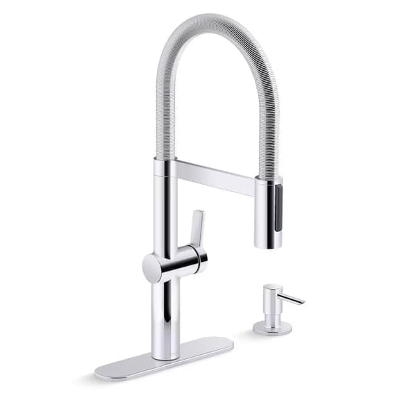 Kohler Koi Stainless Steel Silver Kitchen Faucet