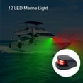 thumbnail image 4 of sunsanly LED Boat Navigation Light Waterproof Super Bright Yacht Light High Visibility 12V Ship Power Boat Light Red Green Signal Lamp, 4 of 8