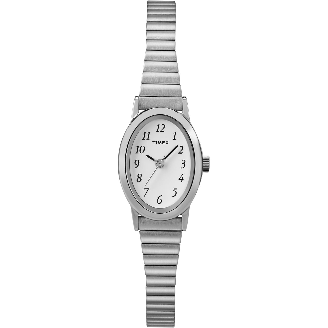 Timex Women's Cavatina Silver-Tone 18mm Classic Watch, Expansion Band