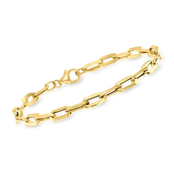 Amy and Annette 14k Gold Plated Paper Clip Bracelet