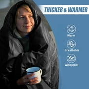 COWIN Sleeping Bags for Adults Backpacking Lightweight Waterproof 41℉-59℉ for Camping Hiking Outdoor Travel with Compression Bags 3.52lb , Black