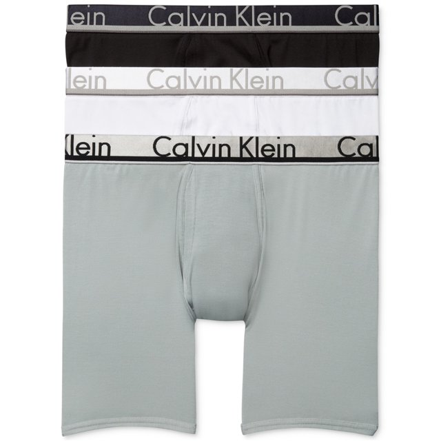 Calvin Klein - Calzoncillos tipo bóxer de microfibra para hombre, 3 unidades, 960 L Calvin Klein boxeadores