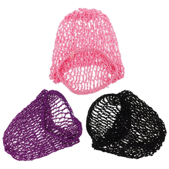 RENACLIPY Elegant Assorted Color Hairnets for Women's Crafted from Artificial for Decor and Hair Management 3pcs