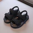 thumbnail image 4 of Godom Girls' Sandals Open Toe Cute Flats Dress Sandals Summer Shoes for Toddler Little Big Kid, 4 of 6