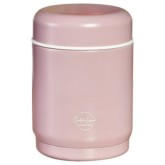 Chantal Lacroix - Stainless Steel Thermos, 12oz Capacity, Antique Pink