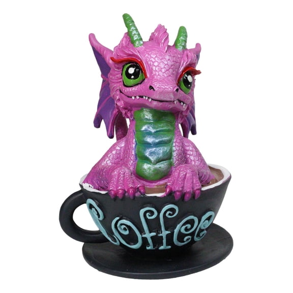 Ruth Thompson Artisan Coffee with Andi Drake Wyrmling Dragon In Cup Figurine
