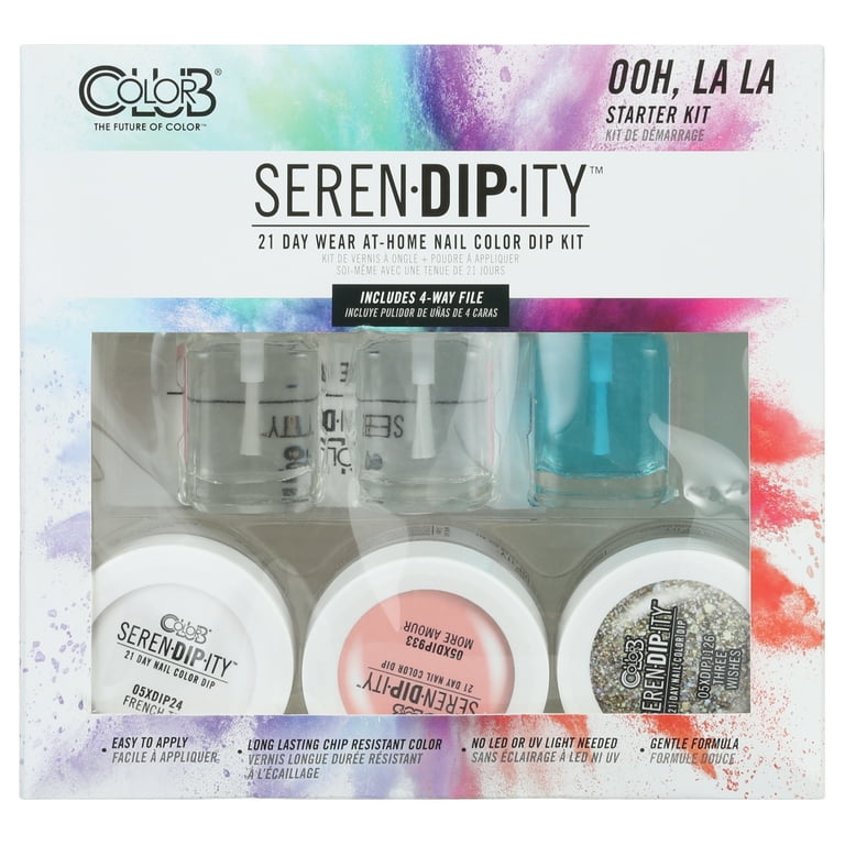 Color Club's 21-Day at Home Dip System Starter Kit, It's Lit Serendipity  Starter Kit, Multi 