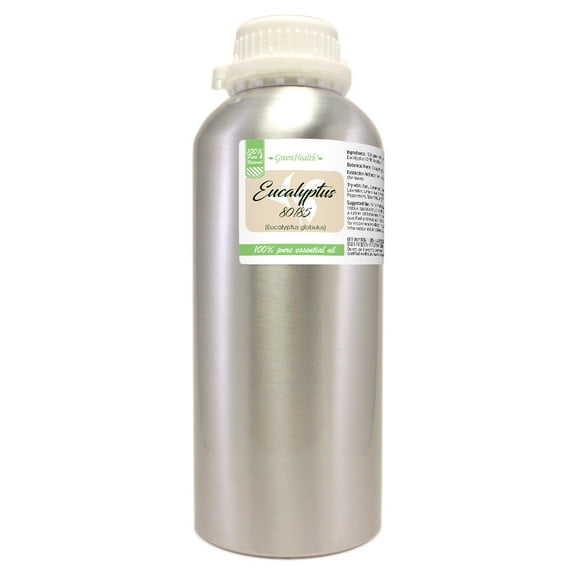 Eucalyptus 80/85 Essential Oil - 32 fl oz - Aluminum Bottle w/ Locking Cap