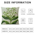 thumbnail image 5 of Nawypu Throw Pillow Covers Case Lily Valley Spring Bouquet Delicate Blossom Bluebell Flower Nature Plant Botanical Gentle Objects Square Cushion Pillowcase Covers Car Bed Decor, 5 of 5