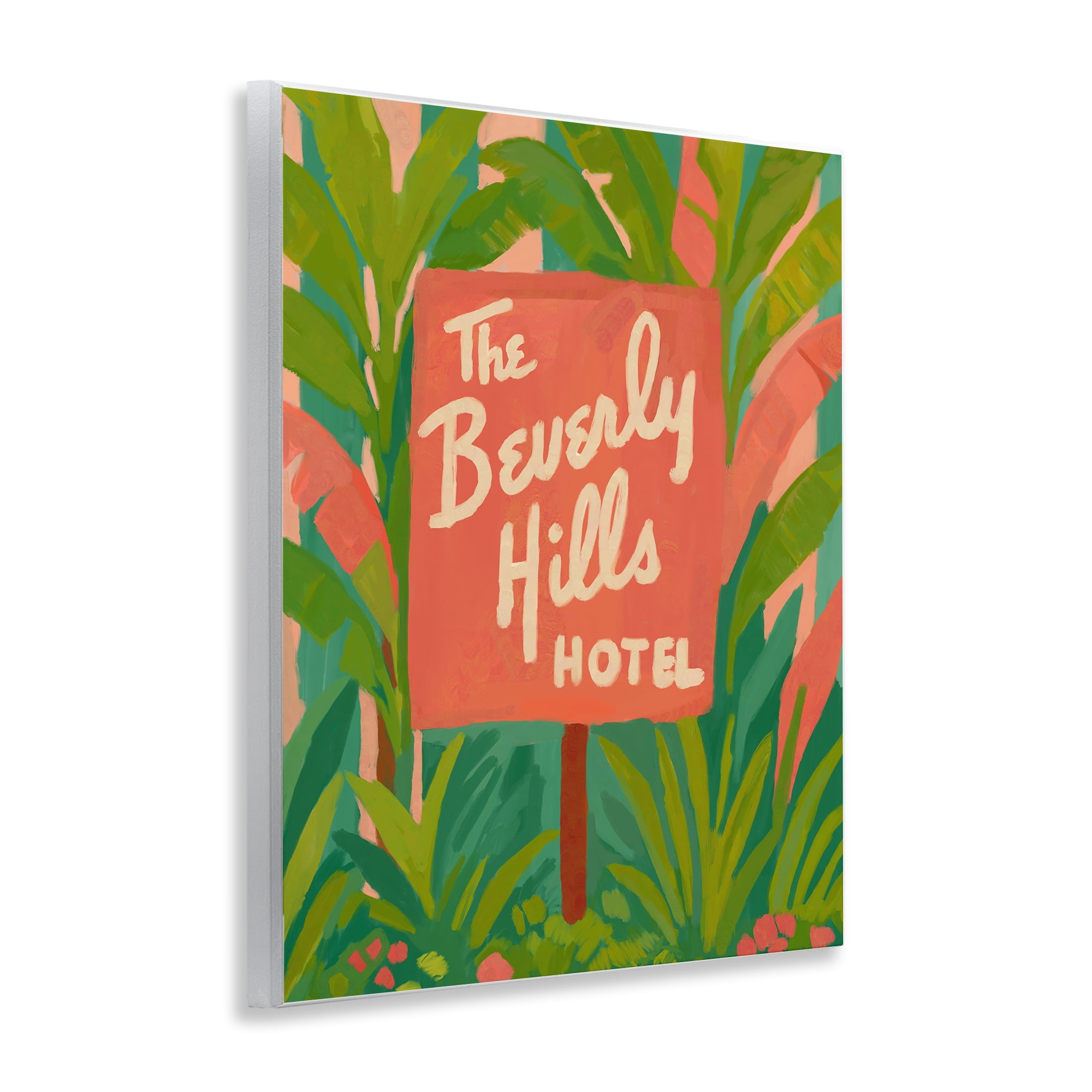 Stupell Industries Tropical Beverly Hills Hotel Wall Plaque Art, design by Amelia Noyes