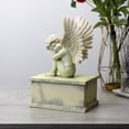 thumbnail image 3 of Perfect Memorials Aged Stone Cherub Small Cremation Urn, 3 of 7