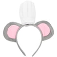 thumbnail image 1 of Diadema con orejas de ratón y gorro de chef para adultos, disfraz de Halloween, decoración para fiestas de Halloween, accesorio de cosplay, divertidos accesorios para fotomatón, 1 of 7