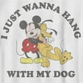 thumbnail image 2 of Boy's Mickey & Friends I Just Wanna Hang With My Furry Friend  Graphic Tee White Small, 2 of 4